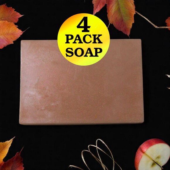 NEW Autumn Fruits & Flowers Scented Handmade Soap. Set of 4 bars. - Picture 1 of 5